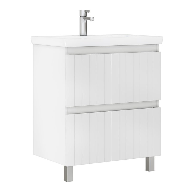 Тумба с раковиной Vigo Finlay 80 белая