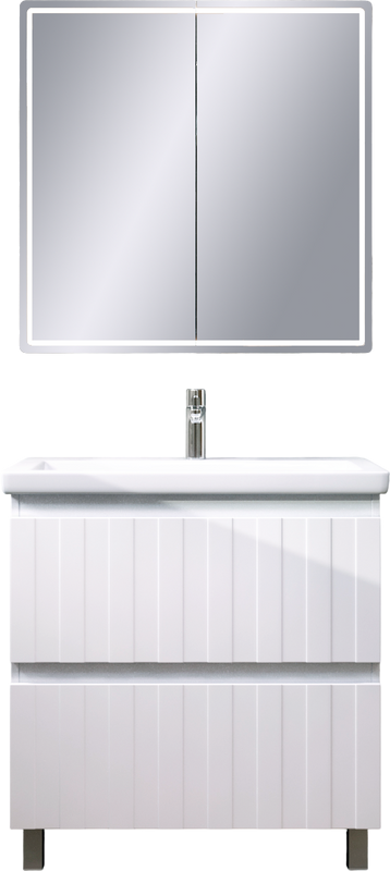 Тумба с раковиной Vigo Finlay 80 белая