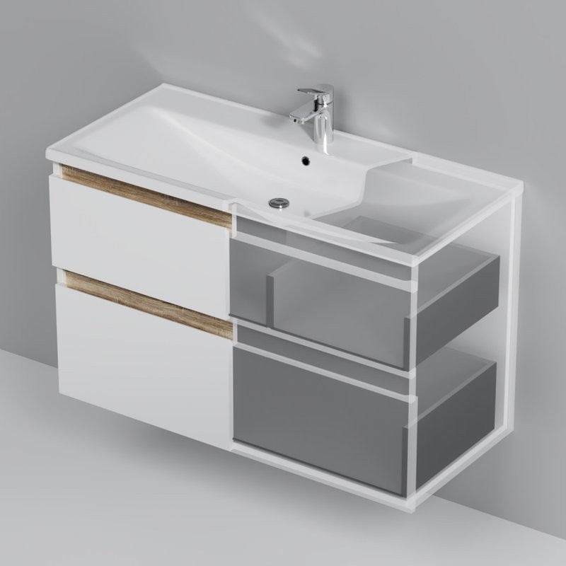 Мебель для ванной комнаты AM.PM X-Joy 100 подвесная, белый глянец