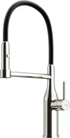 Смеситель для кухни Sancos Pride SC4011BNG с гибким изливом, нержавеющая сталь