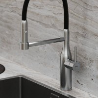 Смеситель для кухни Sancos Pride SC4011BNG с гибким изливом, нержавеющая сталь