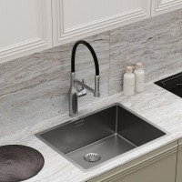 Смеситель для кухни Sancos Pride SC4011BNG с гибким изливом, нержавеющая сталь