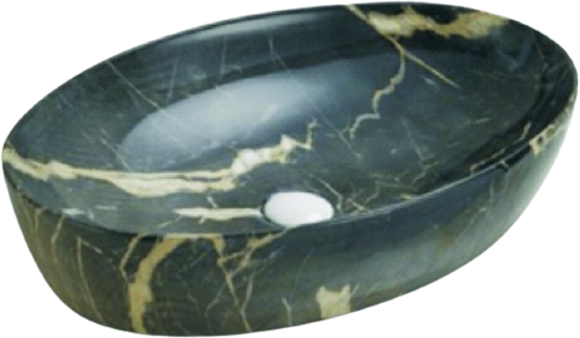 Накладная раковина SantiLine SL-7030 черный мрамор