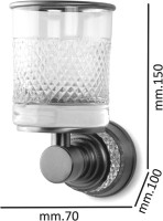 Набор Стакан Boheme Aura 10244-CR + Мыльница 10243-CR + Дозатор 10247-CR