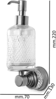 Набор Стакан Boheme Aura 10244-CR + Мыльница 10243-CR + Дозатор 10247-CR Набор Стакан Boheme Aura 10244-CR + Мыльница 10243-CR + Дозатор 10247-CR