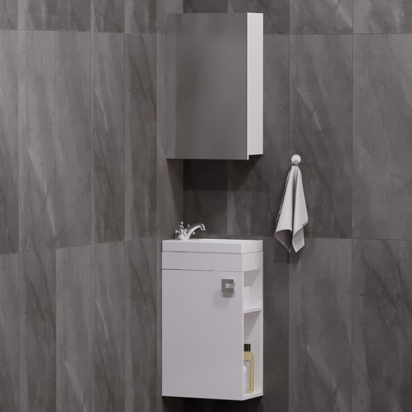 Мебель для ванной комнаты Corozo Комо 40, подвесная, белая
