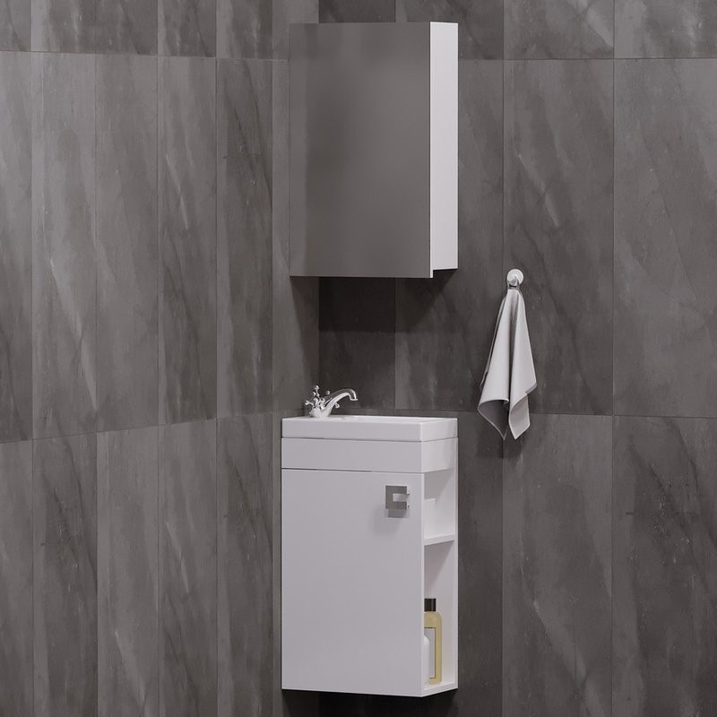 Мебель для ванной комнаты Corozo Комо 40, подвесная, белая