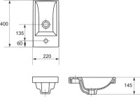 Мебель для ванной комнаты Corozo Комо 40, подвесная, белая