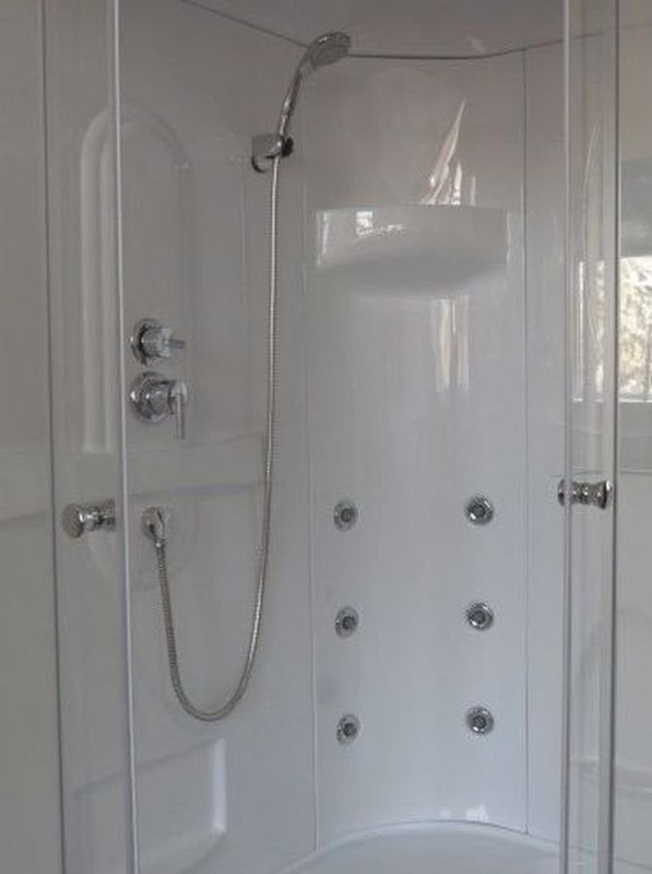 Душевая кабина Royal Bath BP RB8100BP2-T-L с высоким поддоном, с сиденьем