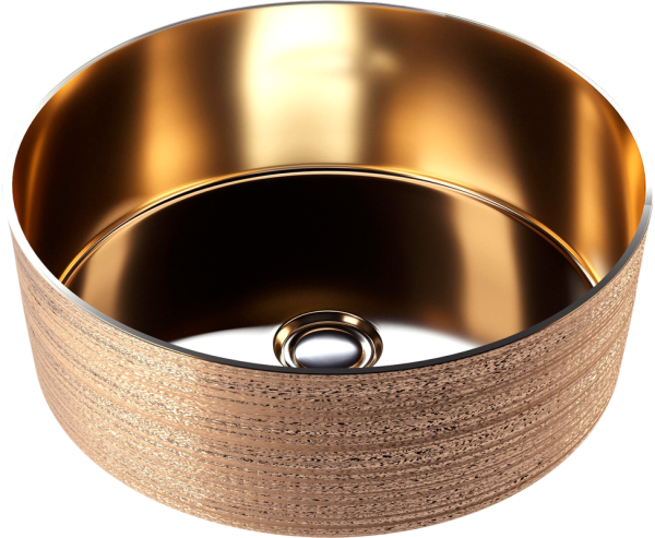 Накладная раковина Grossman GR-5010GG золото