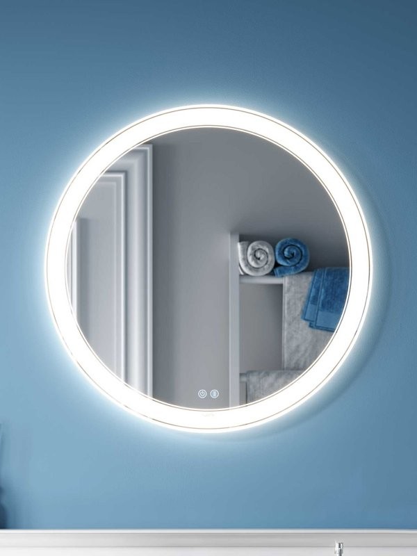 Зеркало круглое Alavann Solis 60 с подсветкой, с антизапотеванием