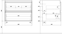 Тумба с раковиной SanStar Migliore Arista 70 New подвесная