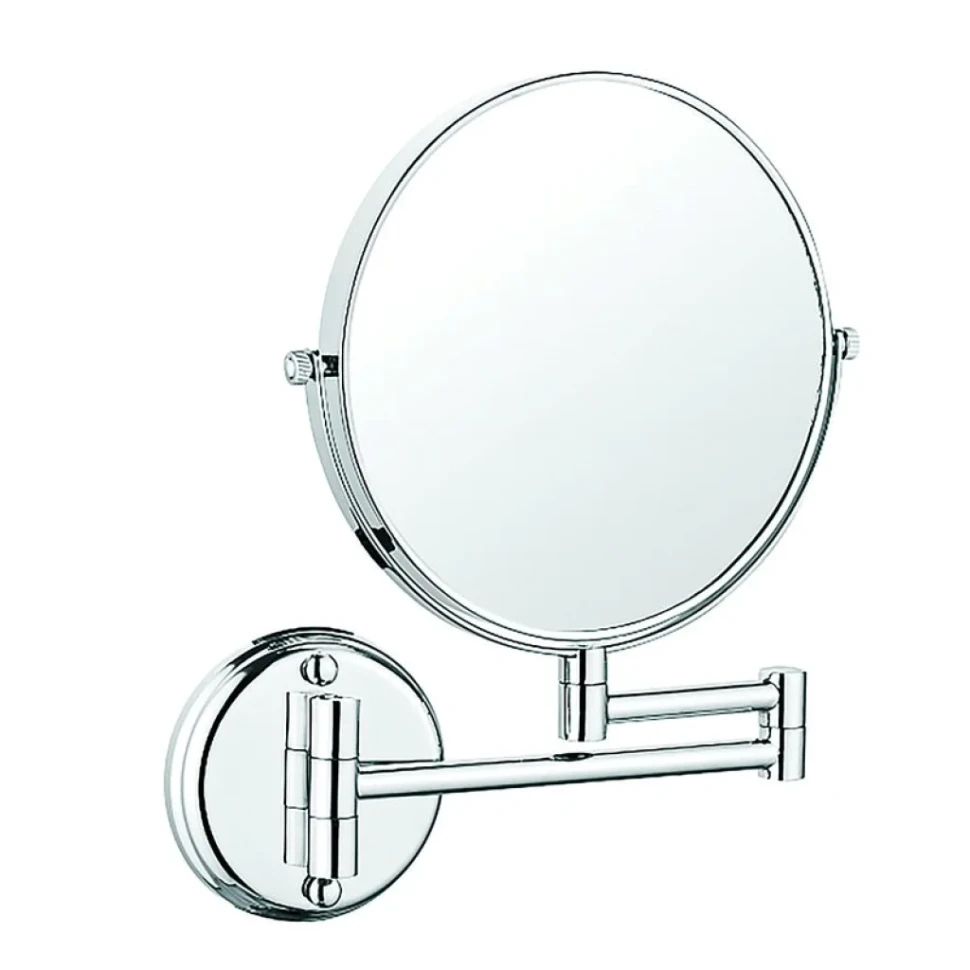 Косметическое зеркало AZARIO AZ-211-6 настенное, с увеличением, хром