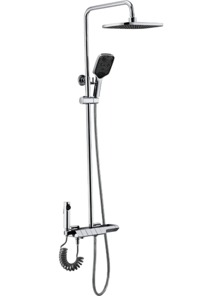 Душевая стойка BOCH MANN Vettorre BM9650 с термостатом, с гигиеническим душем, хром