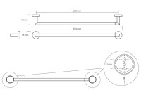 Держатель для полотенец Bemeta Obla 165204042 хром Держатель для полотенец Bemeta Obla 165204042 хром