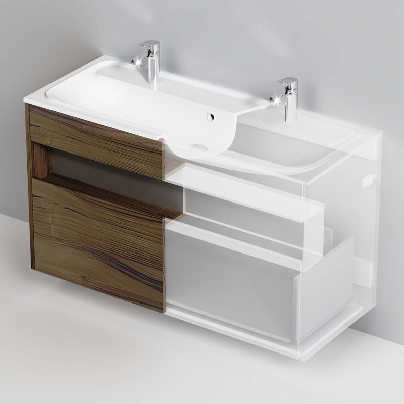 Тумба с раковиной AM.PM Func 120 дуб крафт