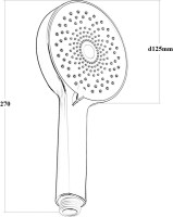 Душевая лейка BOND Circle B01-9788 черная матовая