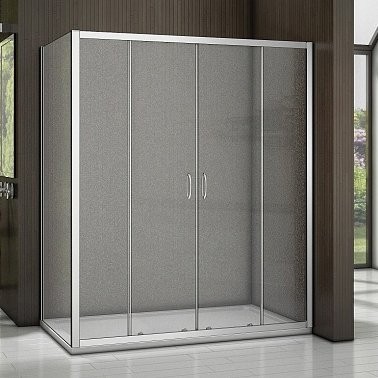 Душевой уголок Good Door Latte Latte WTW-TD+SP-100-G-WE 160х100