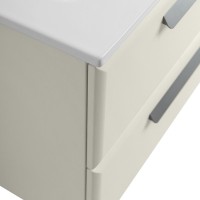 Тумба под раковину без столешницы Cezares Eco Cer-N 100 брашированная альпака, ручки серые