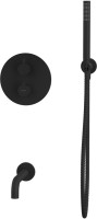 Душевой комплект WHITECROSS Y YSET10BL С ВНУТРЕННЕЙ ЧАСТЬЮ, черный