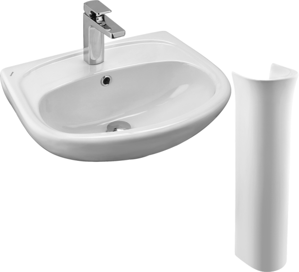 Раковина Santek Анимо 1WH110496 50 см, с пьедесталом