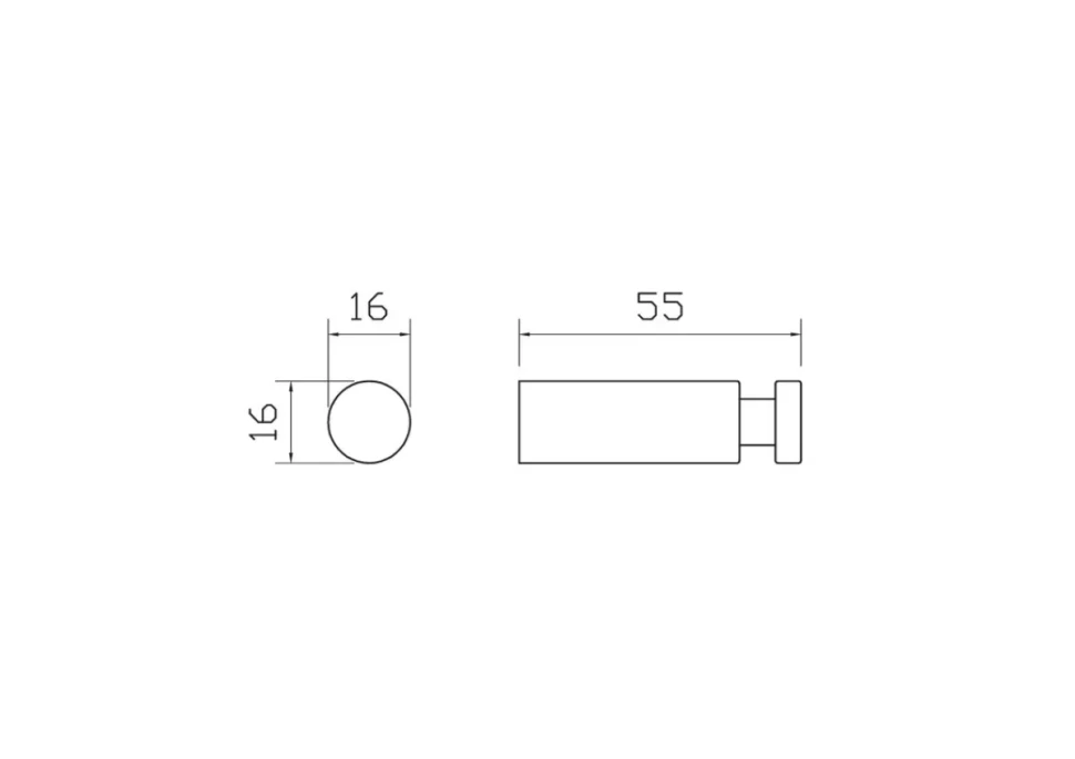 Крючок Wonzon & Woghand Easy WW-8105-2-BG брашированное золото, на шурупах