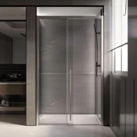 Дверь для душевого уголка Veconi Premium Trento PTD-30CH 130 см, профиль хром, стекло прозрачное
