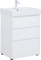 Мебель для ванной комнаты Aquanet Nova Lite 60 напольная, белая, 3 ящика