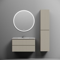 Тумба с раковиной Sancos Snob T 90 beige soft, раковина CN7002