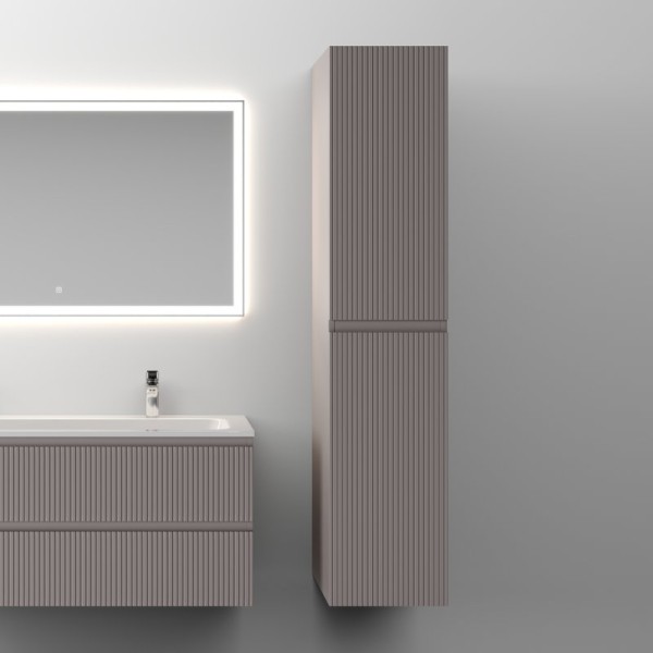 Шкаф пенал для ванной Sancos Snob T 35 см, универсальный, doha soft