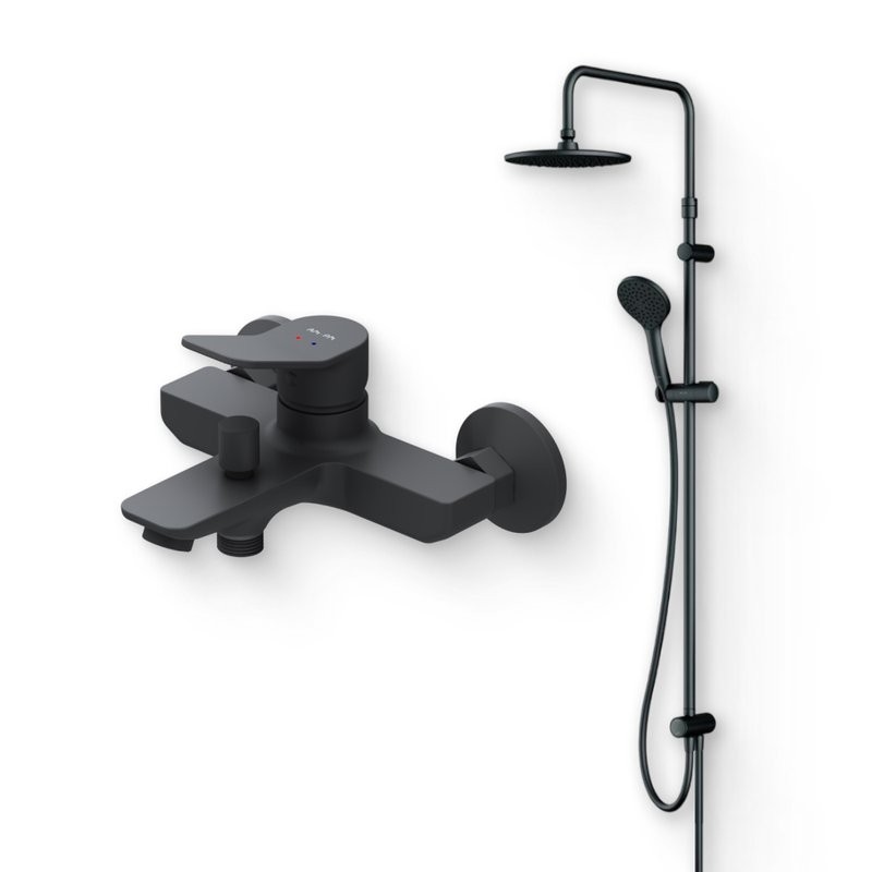 Душевой комплект Смеситель AM.PM X-Joy F85A10022 + Стойка Gem F0790022