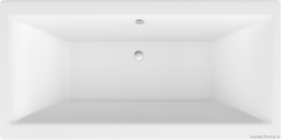 Акриловая ванна Excellent Pryzmat 180x80 см, встраиваемая, белая, с каркасом