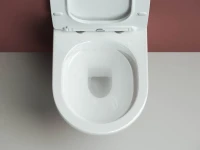 Комплект Унитаз подвесной Ceramicanova Forma CN3009 безободковый, с микролифтом + Инсталляция Envision CN1001M + Кнопка Round, матовый хром
