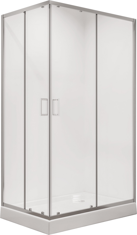 Душевой уголок Niagara Nova NG-6681-08 100x80, профиль хром, стекло прозрачное