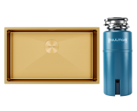 Комплект Мойка Paulmark Next PM217444-BG брашированное золото + Измельчитель Intenso Комплект Мойка Paulmark Next PM217444-BG брашированное золото + Измельчитель Intenso