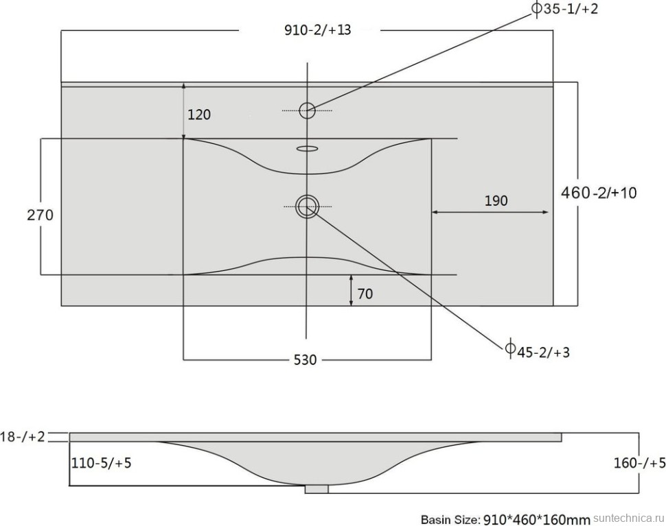 Мебель для ванной комнаты Sanvit Бруно 2 90