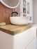 Мебель для ванной STWORKI Берген 80 белая со светлой столешницей, раковина Moduo 40 RING