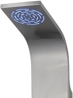 Душевая панель beWash BV4TMSP9776 с термостатическим смесителем, матовый хром