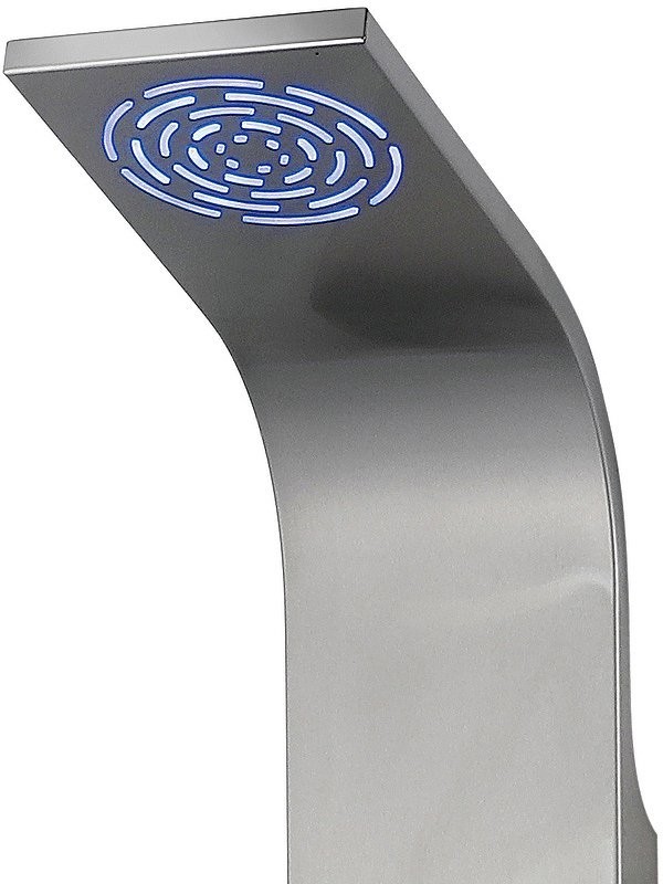 Душевая панель beWash BV4TMSP9776 с термостатическим смесителем, матовый хром