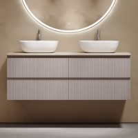 Тумба с раковиной Sancos Snob T 140 doha soft, столешница бежевая TT140A2X, раковина CN6009