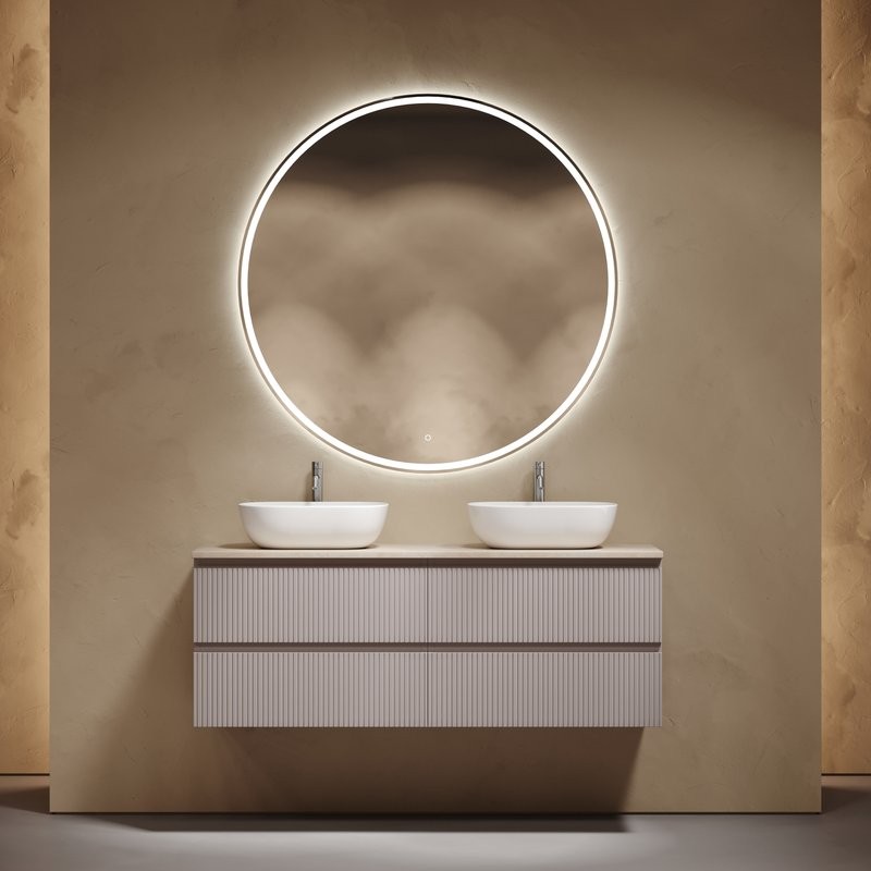 Тумба с раковиной Sancos Snob T 140 doha soft, столешница бежевая TT140A2X, раковина CN6009