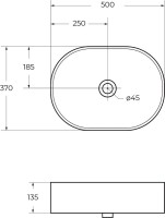 Накладная раковина BelBagno BB1483 50