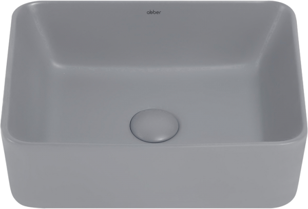 Накладная раковина Abber Rechteck AC2213MG матовая серая