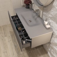 Мебель для ванной комнаты STWORKI Вестфолл 120 серая матовая