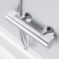 Душевой комплект Термостат AM.PM X-Joy F85A40000, для душа + Стойка Like
