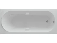Акриловая ванна AQUATEK Лея LEY170-0000057 170x75 см, левая, пристенная, белая, с каркасом, с экраном, со сливом-переливом, слив справа