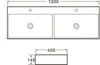 Накладная раковина SantiLine SL-2114 белая