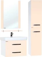 Тумба с раковиной Bellezza Рокко 80 подвесная, бежевая
