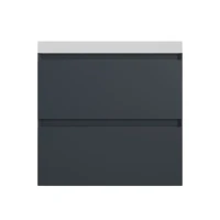 Тумба с раковиной Style Line Манхэттен 60 подвесная, графит, раковина Andrea Classic 60