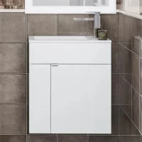 Тумба с раковиной KERAMA MARAZZI 50 белая глянцевая